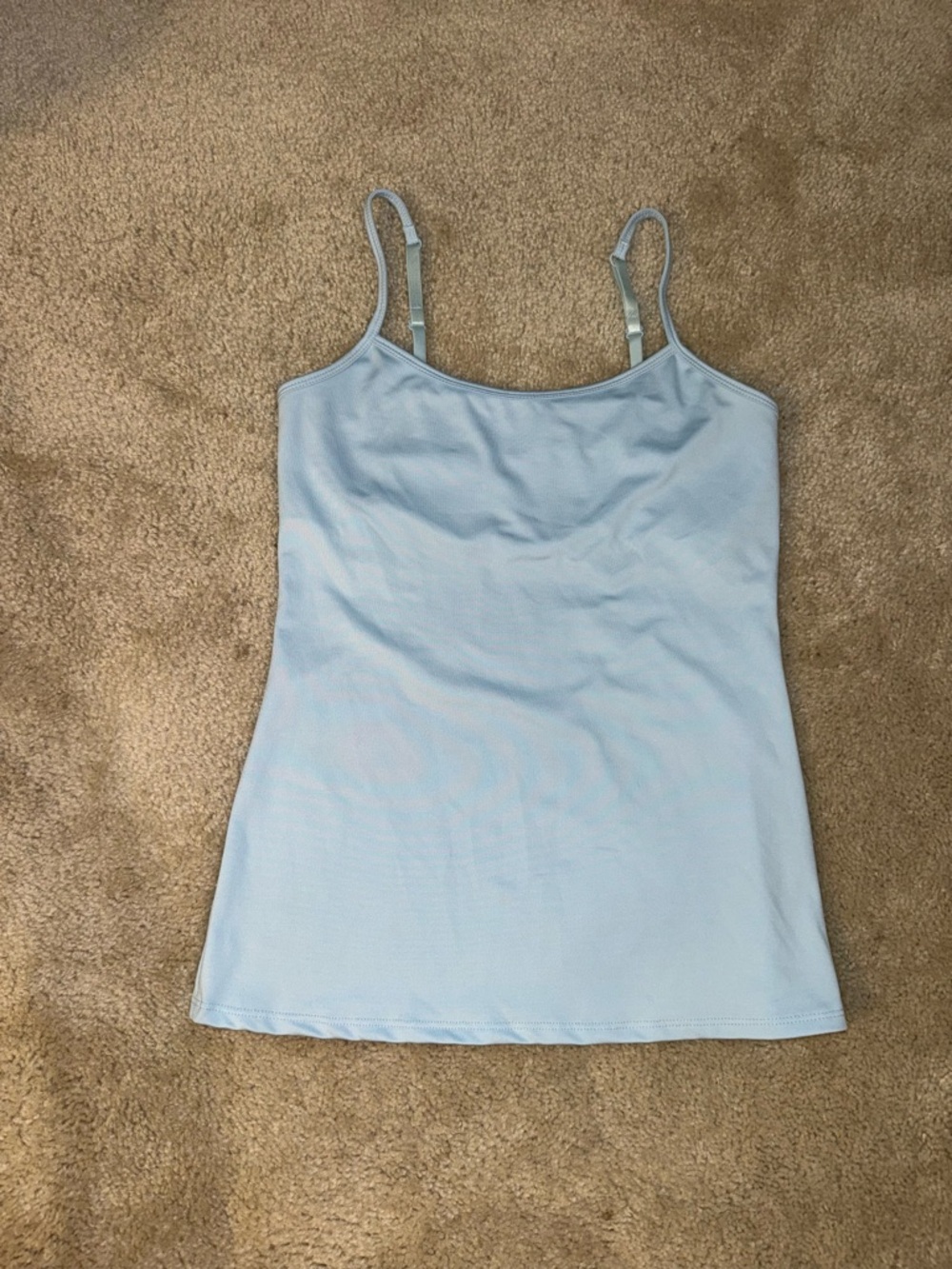New York & Company Light Blue Women's Cami Tank Top w/ Built In Bra